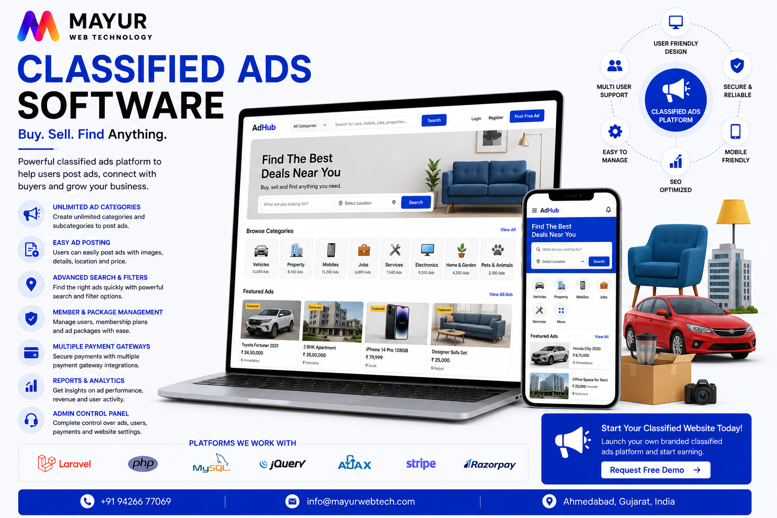 Classified Ads Platform Dashboard
