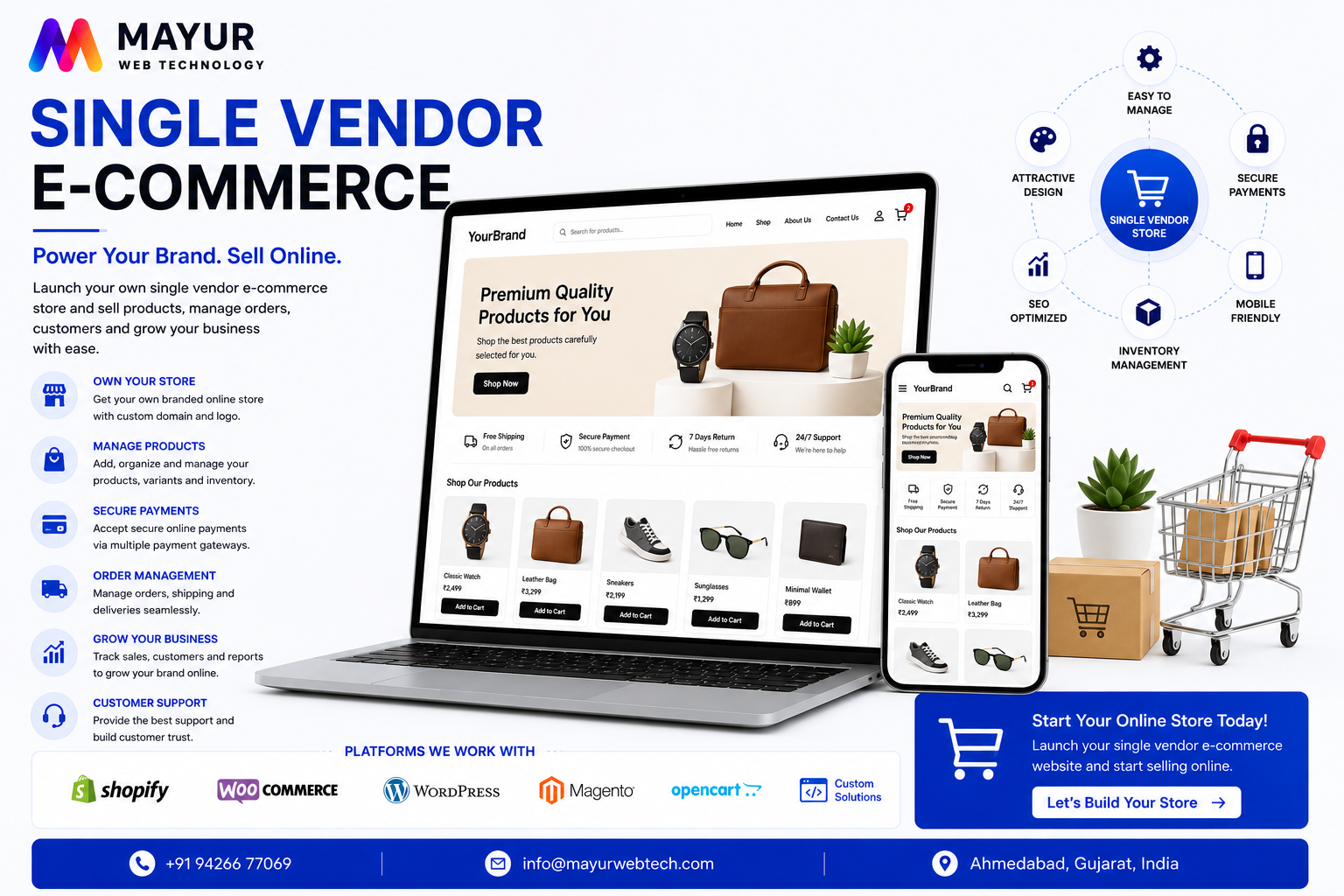 Single Vendor E-commerce Dashboard